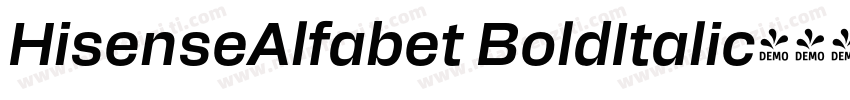 HisenseAlfabet BoldItalic字体转换